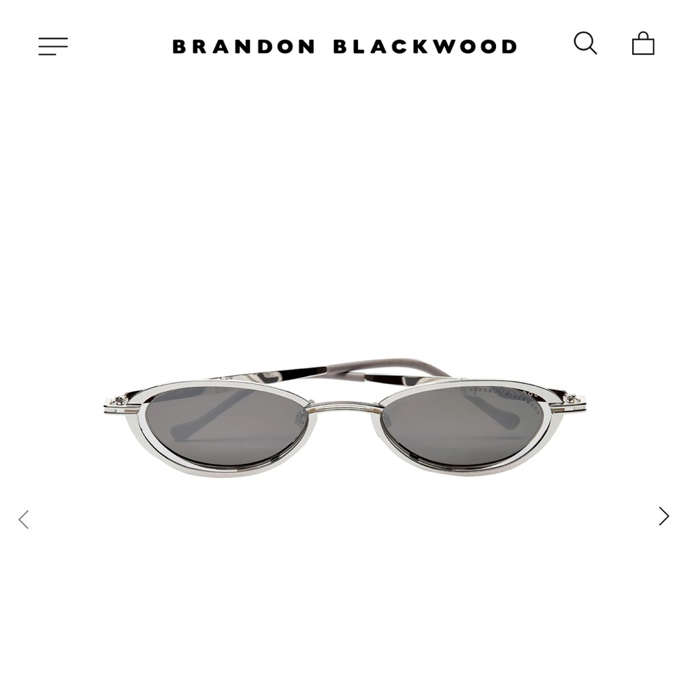 Brandon Blackwood The Katya Sunglasses | silver sunglasses